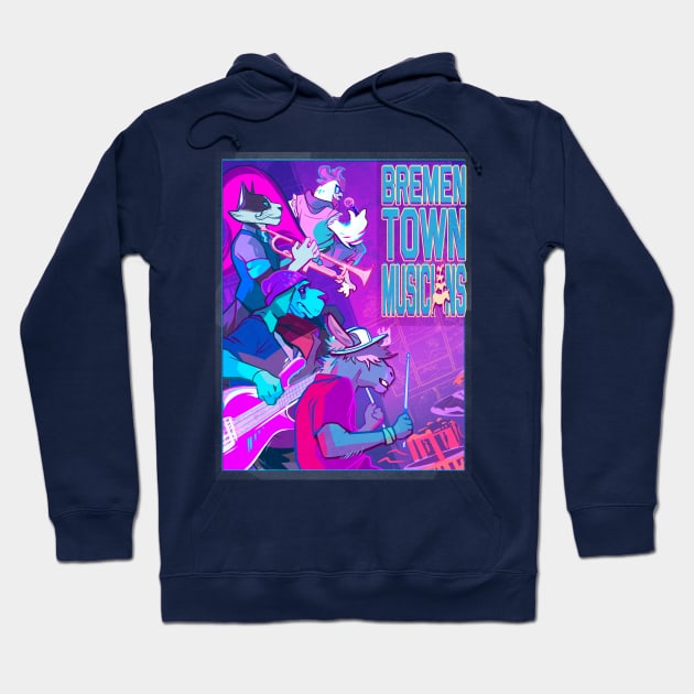 Bremen Town Musicians ON TOUR Hoodie by RhandiDandy